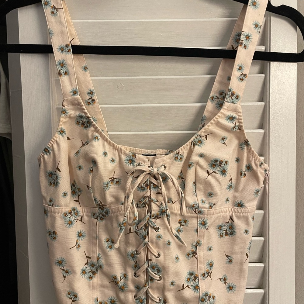 Victoria's Secret Floral Lace Tank Top